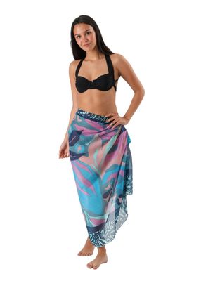 Imagen 2 del producto Pareo Estampado Print Grevillea Azul Id