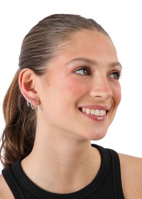 Imagen 2 del producto Set de 3 argollas Olga Plateado ID