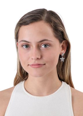 Imagen 2 del producto Aros Medianos Stars Plateado Humana