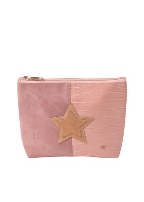 Cosmetiquero Cometa Ecocuero rosado ID