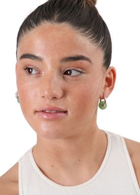 Imagen 2 del producto Argollas Miriam Plateado ID