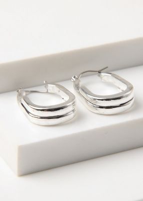 Imagen 1 del producto Aros Argollas Nele Plateado Humana