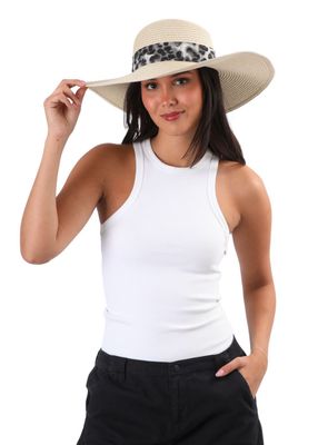 Imagen 2 del producto Sombrero Cinta Animal Print Beige i-D