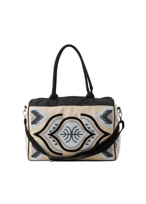 Bolso Agata Bordado beige Viaje Humana