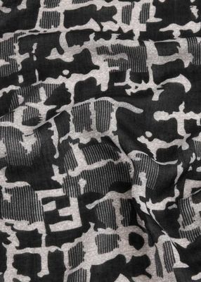 Imagen 2 del producto Pañuelo Estampado Flavie Negro Humana