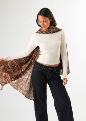 Imagen 2 del producto Pañuelo Estampado Melisa Negro Humana