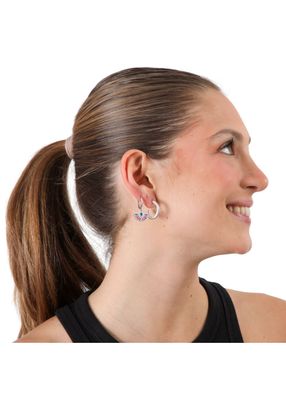 Imagen 2 del producto Set de 4 argollas Kalea Plateado ID