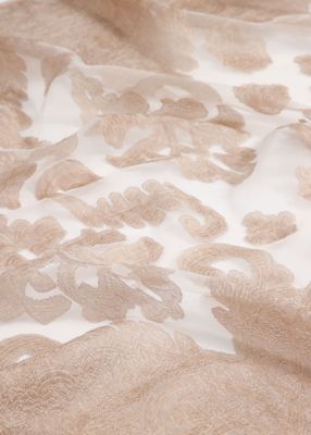 Imagen 2 del producto Pañuelo Beige Bordado Fiesta Humana