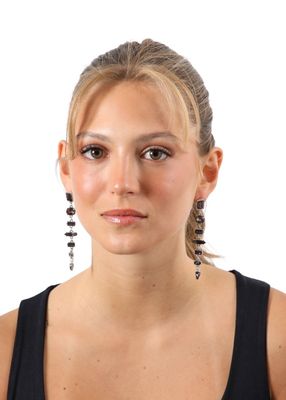 Imagen 2 del producto Aros Largo Federica Plateado Humana