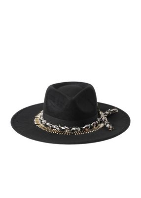 Sombrero Poseidón Negro Humana