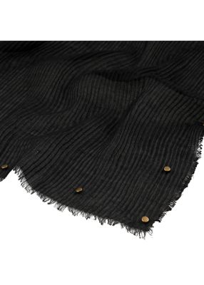 Imagen 2 del producto Pañuelo Liso Imán Plisado Negro Humana