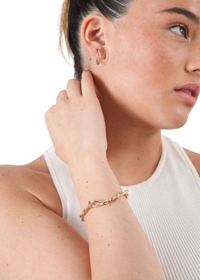 Imagen 2 del producto Pulsera Infinito Cadena dorada ID