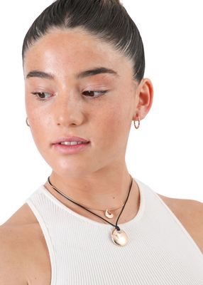 Imagen 2 del producto Collar Duo Círculos dorados ID