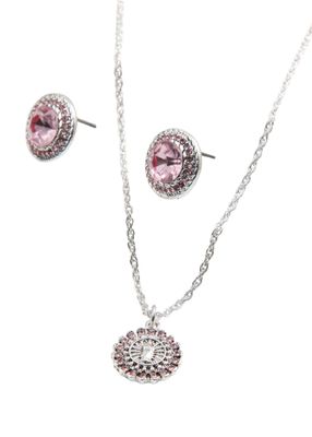 Set de aros y collar Didi Plateado ID