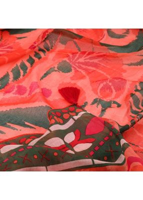 Imagen 2 del producto Pareo Estampado Mino Naranjo Humana