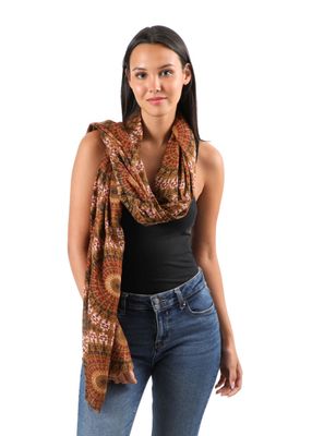 Imagen 2 del producto Pañuelo Estampado Calatea Café I-D