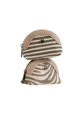 Imagen 2 del producto Monedero Helga Canvas Zebra Beige Humana