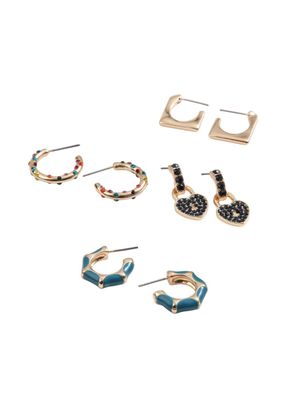 Set de 4 aros Alira Dorado ID