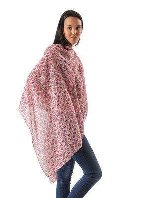 Imagen 2 del producto Pañuelo Estampado Jazmín Rosado i-D