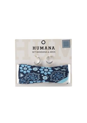Bandana Set Aros Oscar Azul Humana