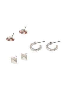 Imagen 1 del producto Aros Set Inna Plateado Humana