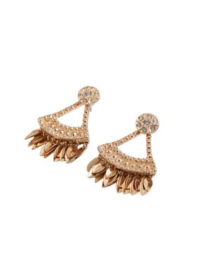 Aros Mediano Triangle Dorado Humana