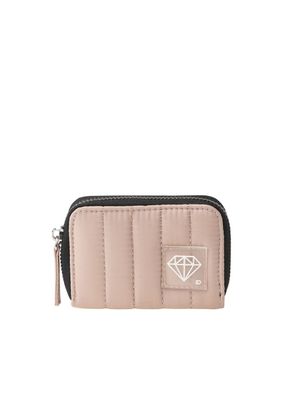 Billetera chica Mallorca Nylon acolchado beige ID