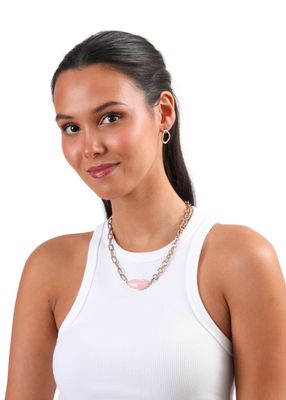 Imagen 2 del producto Set de Collar y Aros Loom Dorado Humana