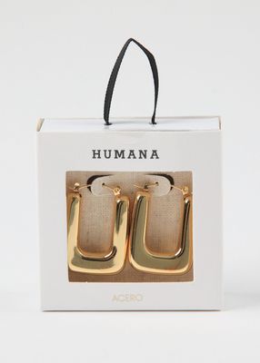 Imagen 2 del producto Aros Argollas Rob Gold Humana