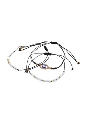 Set de 3 pulseras Pascale Negro ID