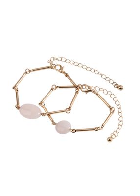 Imagen 1 del producto Pulsera Blanda Doble Hexa Dorado Humana