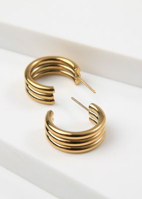 Imagen 1 del producto Aros Argollas Zac Gold Humana