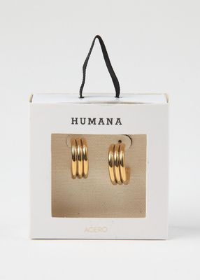 Imagen 2 del producto Aros Argollas Zac Gold Humana
