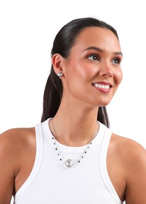 Imagen 2 del producto Collar Corto Cat Plateado Humana