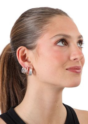 Imagen 2 del producto Set de 4 argollas Nora Rose gold ID