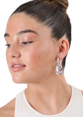 Imagen 2 del producto Argollas Spritz Plateado ID