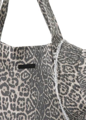 Imagen 2 del producto Set de Playa Cartera y Gorro Cayo Animal Print Gris Humana