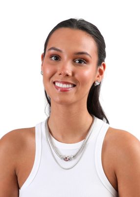 Imagen 2 del producto Collar Corto Doble Octopus Plateado Humana