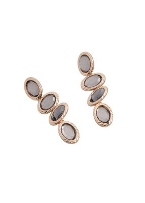 Aros largos Zuka Circones ovalados dorado ID