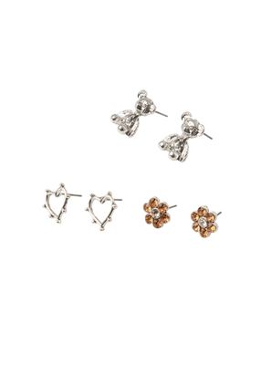 Imagen 1 del producto Set 3 Aros Alice Plateado Id