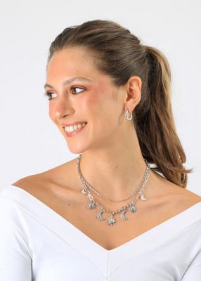 Imagen 2 del producto Collar Corto Avel Plateado Humana