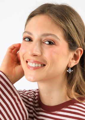 Imagen 2 del producto Aros Argollas Auri Plateado I-D