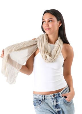 Imagen 2 del producto Pañuelo Liso Nazare Beige Id