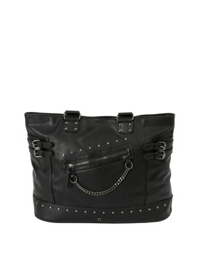 Cartera Tote Cindi Ecocuero Negro Humana