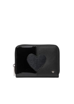 Billetera Mediana Heart Negra i-D