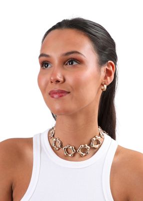 Imagen 2 del producto Collar Choker Flower Dorado Humana