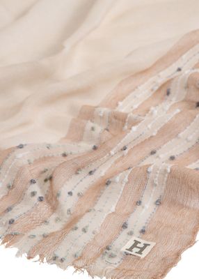 Imagen 2 del producto Pañuelo Liso Greg Bordado Beige Humana