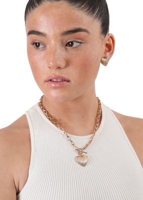 Imagen 2 del producto Set de aros y collar Dolores Dorado ID