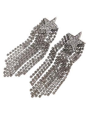 Aros Largo Shiny Plateado Humana