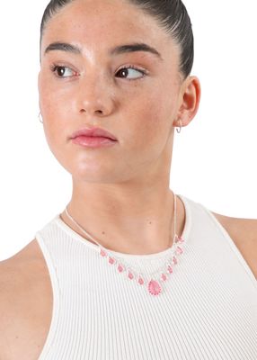 Imagen 2 del producto Set de argollas y collar Eleonor Plateado ID